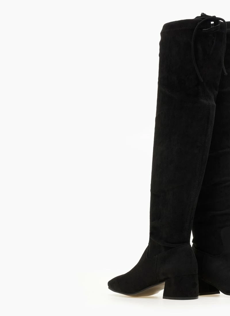 Νέος 💯 The Fashion Project Μπότες πάνω από το γόνατο Suede - Μαύρο ⭐ 9 Νέος 💯 The Fashion Project Μπότες πάνω από το γόνατο Suede - Μαύρο ⭐ - Image 7