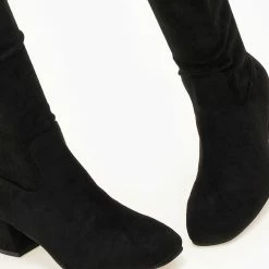 Νέος 💯 The Fashion Project Μπότες πάνω από το γόνατο Suede - Μαύρο ⭐ 13 Νέος 💯 The Fashion Project Μπότες πάνω από το γόνατο Suede - Μαύρο ⭐ -Sneakers Κατάστημα mpotes casual suede panw apo to gonato 107293 s995