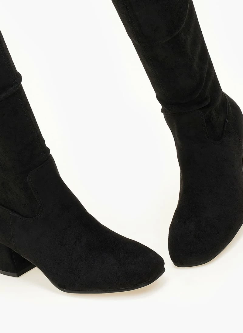 Νέος 💯 The Fashion Project Μπότες πάνω από το γόνατο Suede - Μαύρο ⭐ 7 Νέος 💯 The Fashion Project Μπότες πάνω από το γόνατο Suede - Μαύρο ⭐ - Image 5