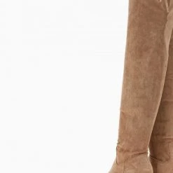 Αγορά 💯 The Fashion Project Μπότες πάνω από το γόνατο Suede - Πούρο 🧨 -Sneakers Κατάστημα mpotes casual suede panw apo to gonato 107294 df3m