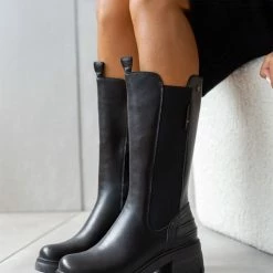 Τοπ 10 🔥 Μπότες Chelsea με λάστιχο Refresh 170134 - Μαύρο ❤️