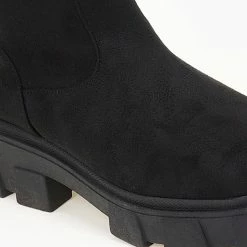 Νέος 😍 The Fashion Project Μπότες Chunky πάνω από το γόνατο - Μαύρο 🔥 -Sneakers Κατάστημα mpotes chunky panw apo to gonato 109189 614r