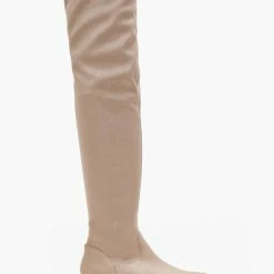 Εξοδος ✔️ The Fashion Project Μπότες Chunky πάνω από το γόνατο - Μπεζ ✨ -Sneakers Κατάστημα mpotes chunky panw apo to gonato 109190 pziy