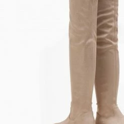 Εξοδος ✔️ The Fashion Project Μπότες Chunky πάνω από το γόνατο - Μπεζ ✨ -Sneakers Κατάστημα mpotes chunky panw apo to gonato 109190 yn8j