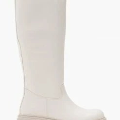 Αγορά ❤️ The Fashion Project Μπότες Chunky χωρίς φερμουάρ - Λευκό 🥰 -Sneakers Κατάστημα mpotes chynky xwris fermouar 98343 kzu7