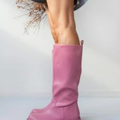 ΧΟΝΔΡΙΚΟ ΕΜΠΟΡΙΟ 😍 The Fashion Project Μπότες Chunky χωρίς φερμουάρ - Ροζ ✨ -Sneakers Κατάστημα mpotes chynky xwris fermouar 98347 6a72