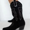 Προώθηση 👏 The Fashion Project Μπότες Cowboy με σχέδιο - Μαύρο 💯 -Sneakers Κατάστημα mpotes cowboy me sxedio 109354 6i8r