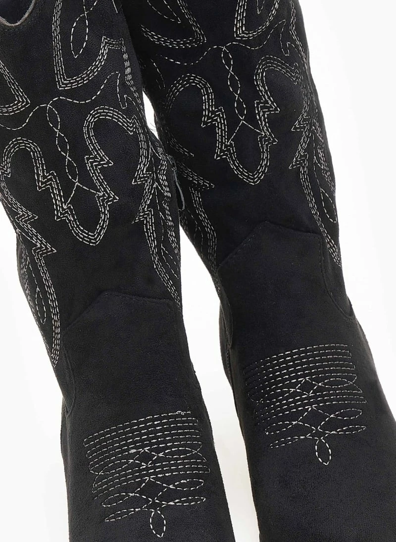 Προώθηση 👏 The Fashion Project Μπότες Cowboy με σχέδιο - Μαύρο 💯 8 Προώθηση 👏 The Fashion Project Μπότες Cowboy με σχέδιο - Μαύρο 💯 - Image 6