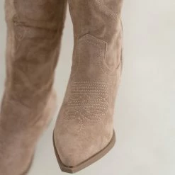 Νέος 🧨 The Fashion Project Μπότες Cowboy μυτερές - Τάουπε 🛒 -Sneakers Κατάστημα mpotes cowboy muteres 109377 rc6e