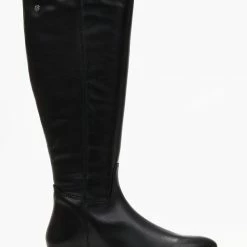 Συμφωνίες 🎉 Μπότες ιππασίας δερμάτινες CARMELA 160062 - Μαύρο ❤️
