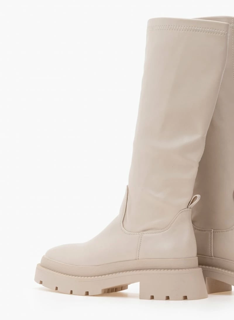 Η καλύτερη συμφωνία 💯 The Fashion Project Μπότες Chunky ελαστικές - Μπεζ ⌛ 8 Η καλύτερη συμφωνία 💯 The Fashion Project Μπότες Chunky ελαστικές - Μπεζ ⌛ - Image 6