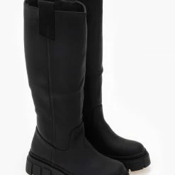 Αγορά ✔️ The Fashion Project Μπότες Chunky - Μαύρο 🥰 -Sneakers Κατάστημα mpotes flat me chunky sola 98369 y8de