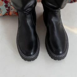 Το φθηνότερο ⭐ The Fashion Project Μπότες με λάστιχο στα πλάι - Μαύρο 🎁 17 Το φθηνότερο ⭐ The Fashion Project Μπότες με λάστιχο στα πλάι - Μαύρο 🎁 -Sneakers Κατάστημα mpotes flat me elastiko tmima 109445 kktk