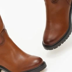 Το φθηνότερο 🎁 The Fashion Project Μπότες φλατ με ζωνάκι - Ταμπά ⭐ -Sneakers Κατάστημα mpotes flat me zwnaki 108885 000m