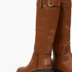 Το φθηνότερο 🎁 The Fashion Project Μπότες φλατ με ζωνάκι - Ταμπά ⭐ -Sneakers Κατάστημα mpotes flat me zwnaki 108885 91pb