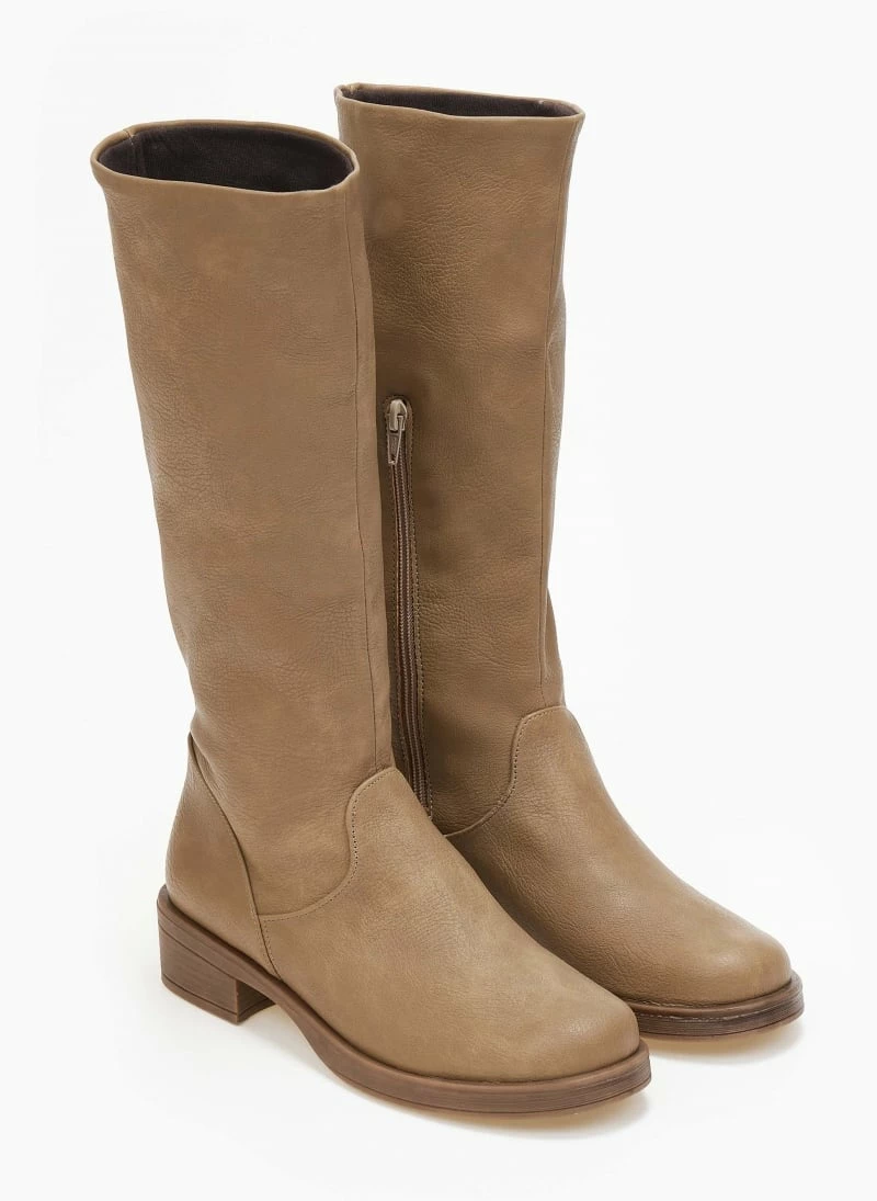 Flash Sale 🌟 The Fashion Project Μπότες φλατ σε στρογγυλή γραμμή - Τάουπε 🥰 4 Flash Sale 🌟 The Fashion Project Μπότες φλατ σε στρογγυλή γραμμή - Τάουπε 🥰 - Image 2