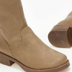 Flash Sale 🌟 The Fashion Project Μπότες φλατ σε στρογγυλή γραμμή - Τάουπε 🥰 8 Flash Sale 🌟 The Fashion Project Μπότες φλατ σε στρογγυλή γραμμή - Τάουπε 🥰 -Sneakers Κατάστημα mpotes flat se strogguli grammi 108949 zd4c