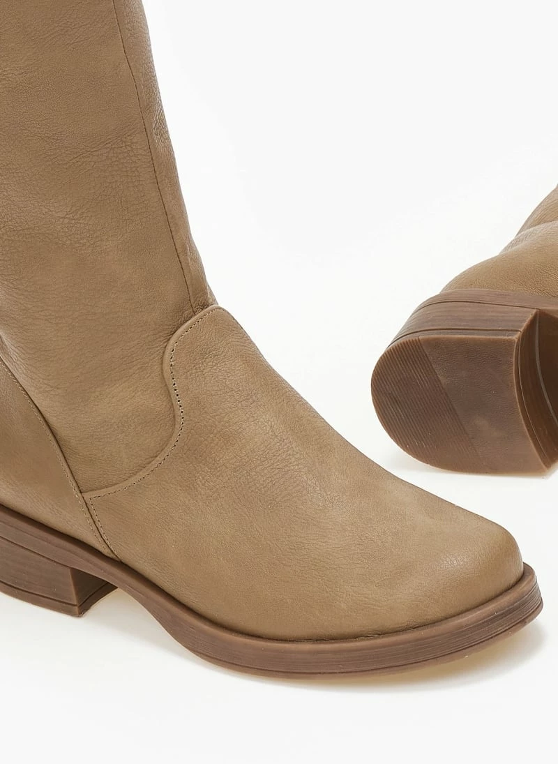 Flash Sale 🌟 The Fashion Project Μπότες φλατ σε στρογγυλή γραμμή - Τάουπε 🥰 5 Flash Sale 🌟 The Fashion Project Μπότες φλατ σε στρογγυλή γραμμή - Τάουπε 🥰 - Image 3