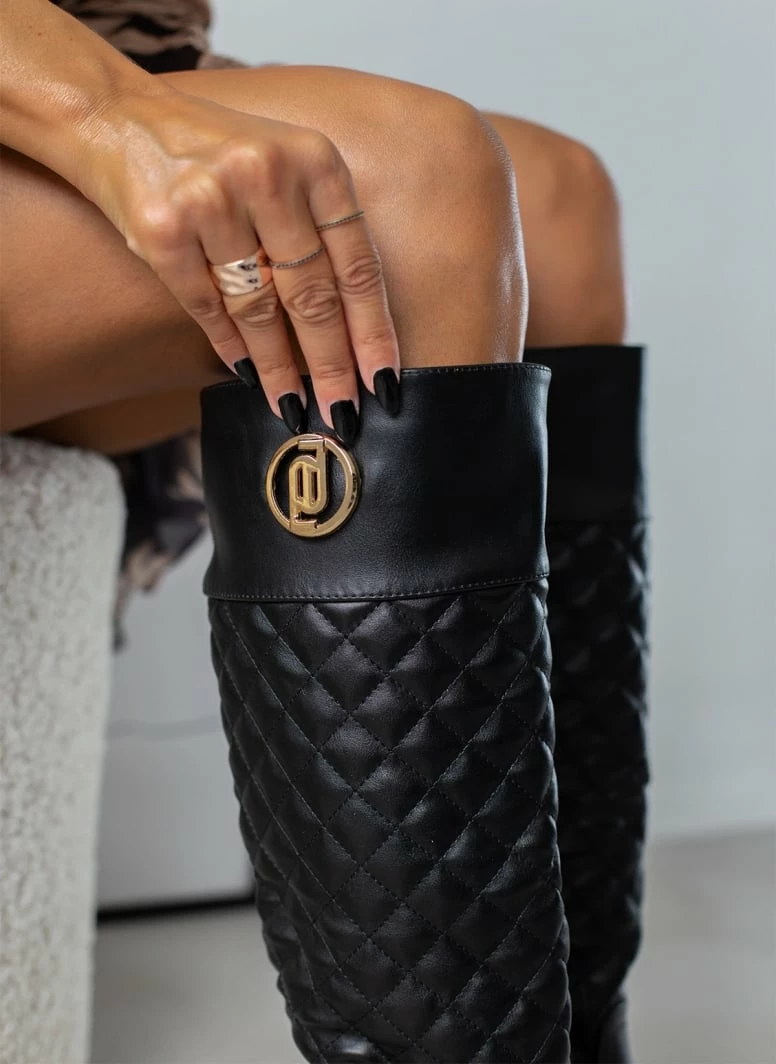 Εξοδος 🛒 The Fashion Project Μπότες ιππασίας καπιτονέ - Μαύρο 🛒 6 Εξοδος 🛒 The Fashion Project Μπότες ιππασίας καπιτονέ - Μαύρο 🛒 - Image 4