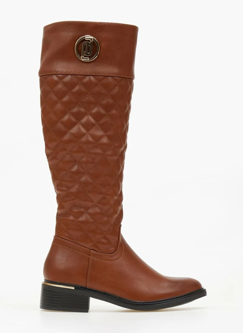 Εξοδος ⌛ The Fashion Project Μπότες ιππασίας καπιτονέ - Ταμπά 😀 4 Εξοδος ⌛ The Fashion Project Μπότες ιππασίας καπιτονέ - Ταμπά 😀 - Image 2