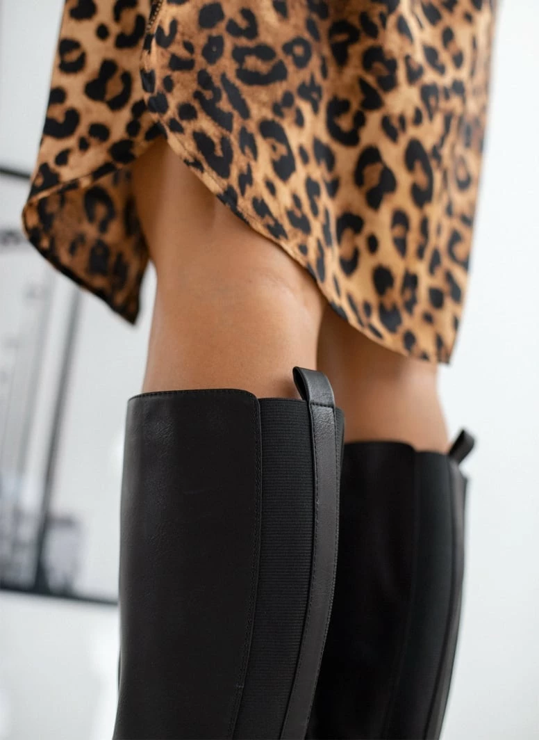 Συμφωνίες ✨ The Fashion Project Μπότες ιππασίας με διακοσμητικό - Μαύρο 🧨 6 Συμφωνίες ✨ The Fashion Project Μπότες ιππασίας με διακοσμητικό - Μαύρο 🧨 - Image 4