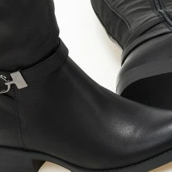 Συμφωνίες ✨ The Fashion Project Μπότες ιππασίας με διακοσμητικό - Μαύρο 🧨 10 Συμφωνίες ✨ The Fashion Project Μπότες ιππασίας με διακοσμητικό - Μαύρο 🧨 -Sneakers Κατάστημα mpotes ippasias me diakosmitiko 108725 skho