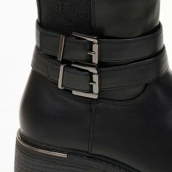 Προώθηση ✔️ The Fashion Project Μπότες ιππασίας με διπλό ζωνάκι - Μαύρο ✔️ -Sneakers Κατάστημα mpotes ippasias me diplo zwnaki 107181 fs07