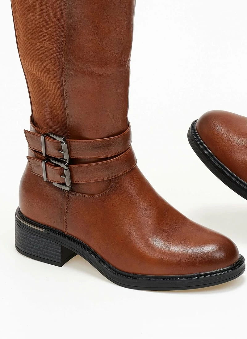 ΧΟΝΔΡΙΚΟ ΕΜΠΟΡΙΟ ✨ The Fashion Project Μπότες ιππασίας με διπλό ζωνάκι - Ταμπά 🤩 5 ΧΟΝΔΡΙΚΟ ΕΜΠΟΡΙΟ ✨ The Fashion Project Μπότες ιππασίας με διπλό ζωνάκι - Ταμπά 🤩 - Image 3