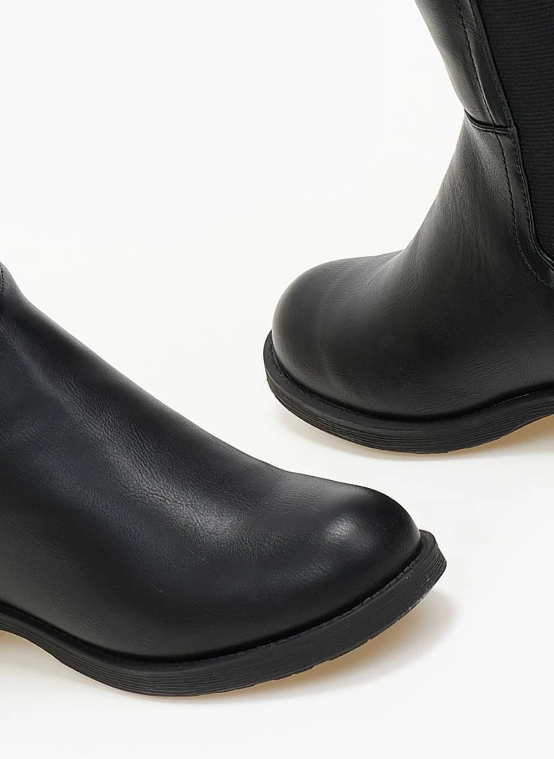 Το φθηνότερο 😉 The Fashion Project Μπότες ιππασίας με λάστιχο - Μαύρο ✨ 5 Το φθηνότερο 😉 The Fashion Project Μπότες ιππασίας με λάστιχο - Μαύρο ✨ - Image 3