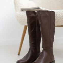 Το φθηνότερο 🌟 The Fashion Project Μπότες ιππασίας με λάστιχο - Καφέ 💯 -Sneakers Κατάστημα mpotes ippasias me lastixo 108863 nv1z