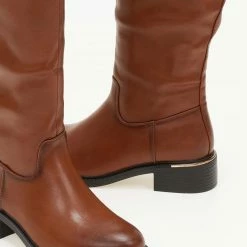 Προώθηση 🎁 The Fashion Project Μπότες ιππασίας με μέταλλο στο τακούνι - Ταμπά 💯 -Sneakers Κατάστημα mpotes ippasias me metallo sto takouni 106668 d0en