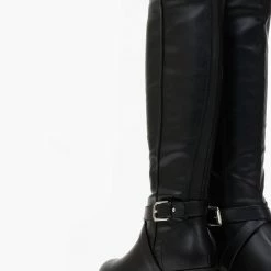 Εκπτωση 🔥 The Fashion Project Μπότες ιππασίας με ζωνάκι - Μαύρο 💯 -Sneakers Κατάστημα mpotes ippasias me zwnaki 108859 lh7l