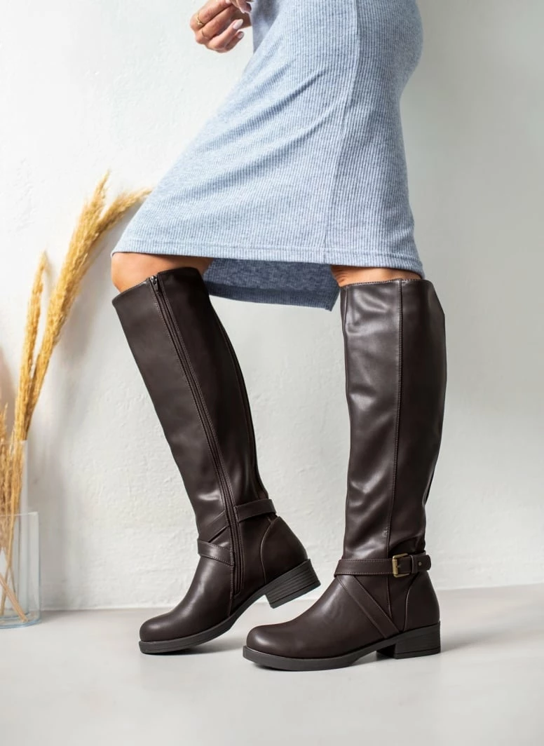 Πολύ καλή προσφορά 🔔 The Fashion Project Μπότες ιππασίας με ζωνάκι - Καφέ ⌛ 9 Πολύ καλή προσφορά 🔔 The Fashion Project Μπότες ιππασίας με ζωνάκι - Καφέ ⌛ - Image 7