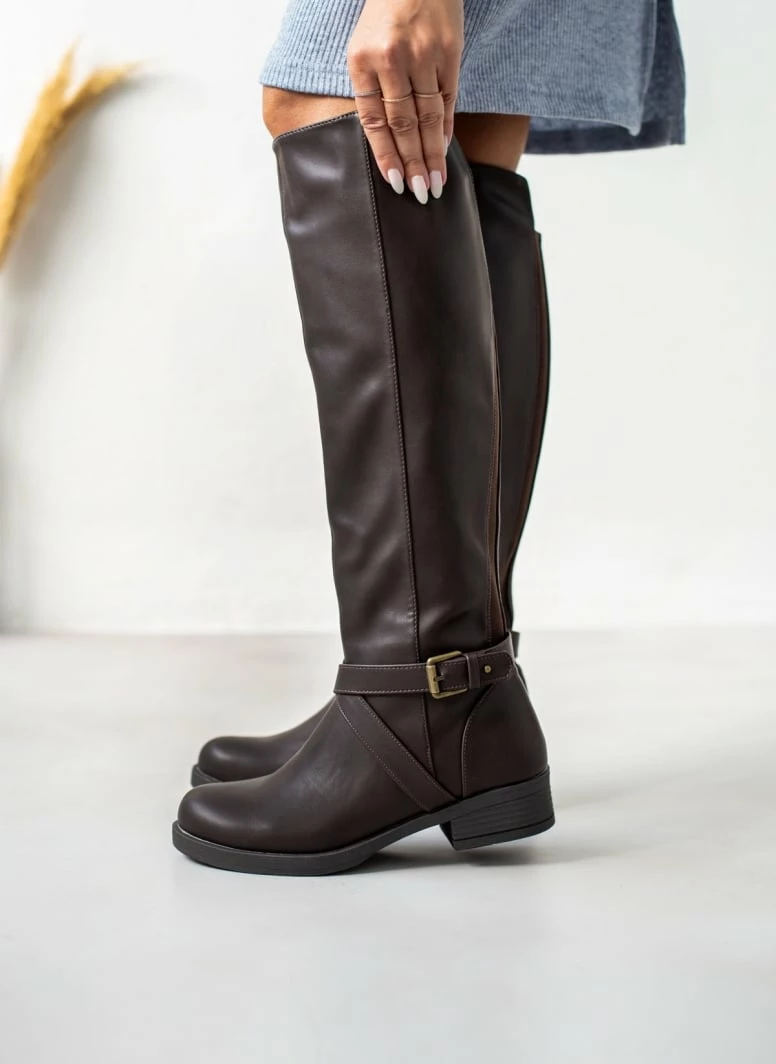 Πολύ καλή προσφορά 🔔 The Fashion Project Μπότες ιππασίας με ζωνάκι - Καφέ ⌛ 8 Πολύ καλή προσφορά 🔔 The Fashion Project Μπότες ιππασίας με ζωνάκι - Καφέ ⌛ - Image 6