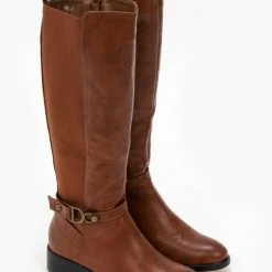 Καλύτερη πώληση ❤️ The Fashion Project Μπότες ιππασίας με ζωνάκι και λάστιχο - Ταμπά 😉 -Sneakers Κατάστημα mpotes ippasias me zwnaki kai lastixo 97549 pv3u