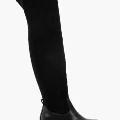 Flash Sale 🔔 The Fashion Project Μπότες πάνω από το γόνατο με Chunky σόλα - Μαύρο 🎉