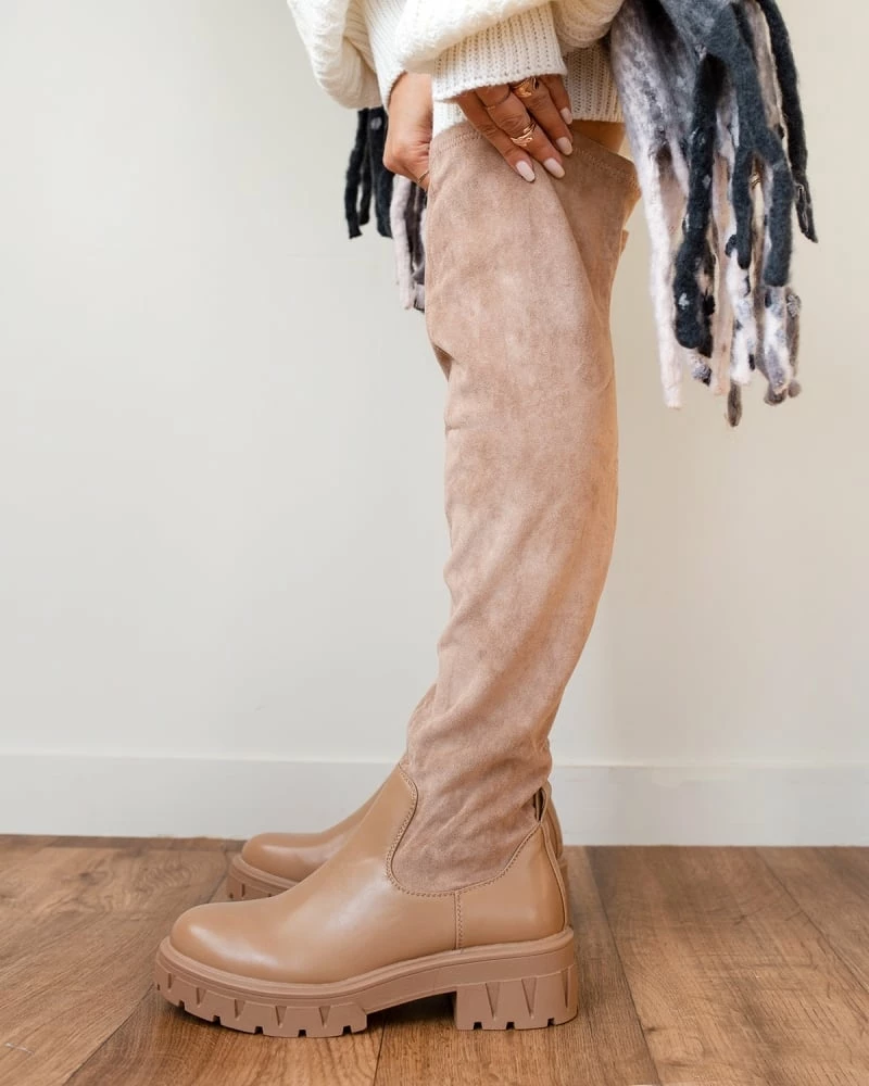 Το φθηνότερο 😀 The Fashion Project Μπότες πάνω από το γόνατο με Chunky σόλα - Πούρο 🤩 7 Το φθηνότερο 😀 The Fashion Project Μπότες πάνω από το γόνατο με Chunky σόλα - Πούρο 🤩 - Image 5