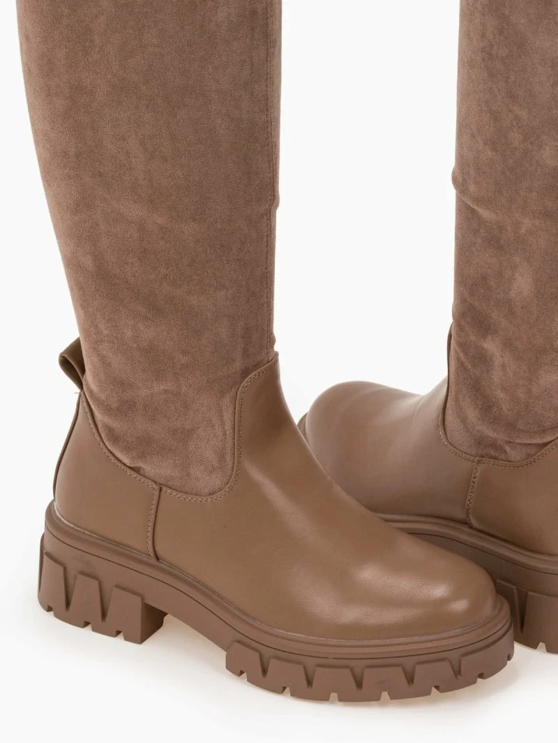 Το φθηνότερο 😀 The Fashion Project Μπότες πάνω από το γόνατο με Chunky σόλα - Πούρο 🤩 5 Το φθηνότερο 😀 The Fashion Project Μπότες πάνω από το γόνατο με Chunky σόλα - Πούρο 🤩 - Image 3