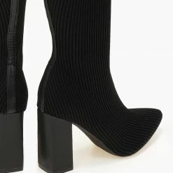 Συμφωνίες 👍 The Fashion Project Μπότες κάλτσα με τακούνι - Μαύρο 👏 -Sneakers Κατάστημα mpotes kaltsa me takouni 107275 3ixj