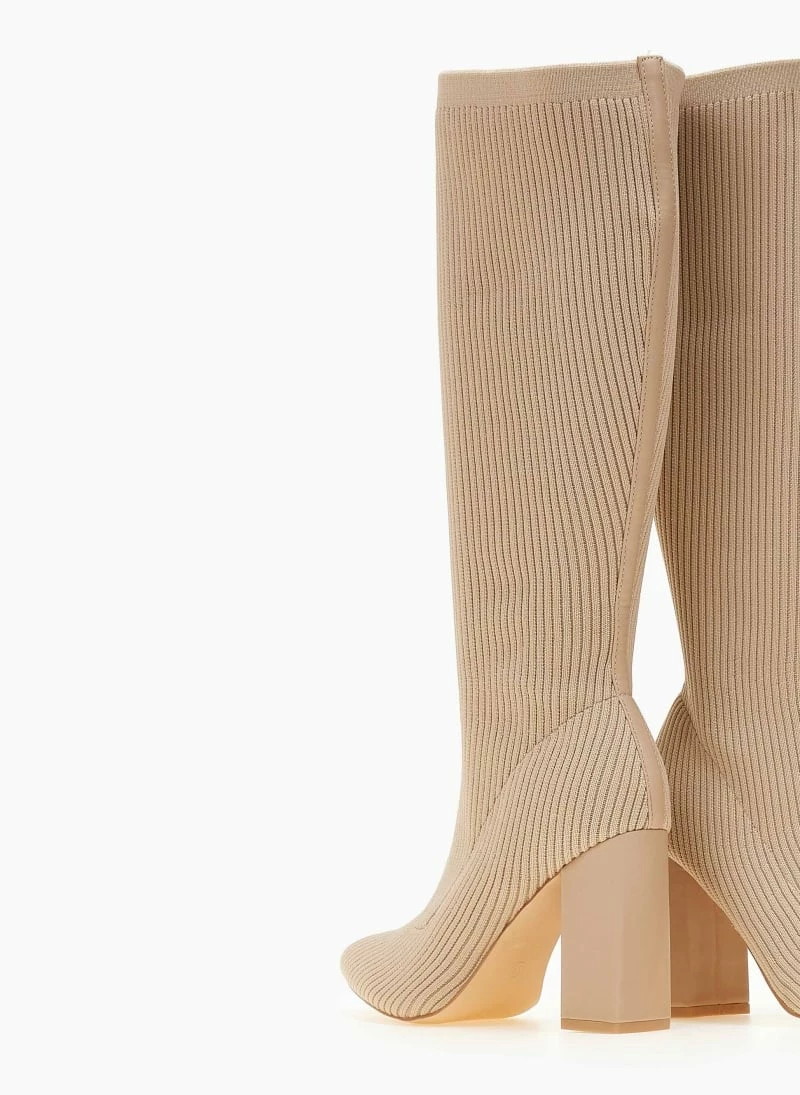 ΧΟΝΔΡΙΚΟ ΕΜΠΟΡΙΟ 🌟 The Fashion Project Μπότες κάλτσα με τακούνι - Μπεζ 🔥 9 ΧΟΝΔΡΙΚΟ ΕΜΠΟΡΙΟ 🌟 The Fashion Project Μπότες κάλτσα με τακούνι - Μπεζ 🔥 - Image 7