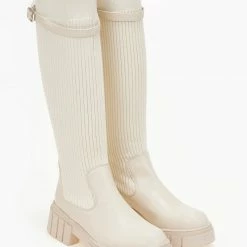 Προώθηση 🛒 The Fashion Project Μπότες κάλτσα με ζωνάκι - Μπεζ ⭐ -Sneakers Κατάστημα mpotes kaltsa me zwnaki 106654 e5cu