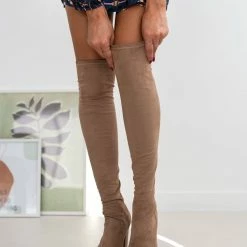 Αγορά ✨ The Fashion Project Μπότες κάλτσα μυτερές - Τάουπε 👍 -Sneakers Κατάστημα mpotes kaltsa muteres 108876 kue5