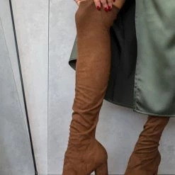 Αγορά ⭐ The Fashion Project Μπότες κάλτσα μυτερές - Καφέ 💯 -Sneakers Κατάστημα mpotes kaltsa muteres 108877 bmkt