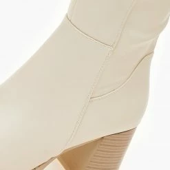 Προώθηση ⭐ The Fashion Project Μπότες με ασύμμετρο τελείωμα - Μπεζ 👍 -Sneakers Κατάστημα mpotes me asummetro teleiwma 105491 1oya