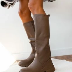 Η καλύτερη συμφωνία 🛒 The Fashion Project Μπότες Chunky - Τάουπε 😉 -Sneakers Κατάστημα mpotes me chunky sola 95674 03pw