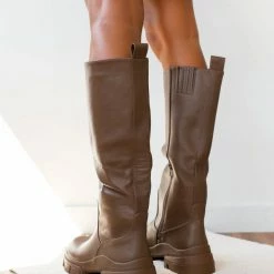 Η καλύτερη συμφωνία 🛒 The Fashion Project Μπότες Chunky - Τάουπε 😉 -Sneakers Κατάστημα mpotes me chunky sola 95674 mg0u