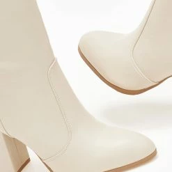 Η καλύτερη συμφωνία 🥰 The Fashion Project Μπότες με εξωτερικές ραφές - Μπεζ 🔥 -Sneakers Κατάστημα mpotes me ekswterikes rafes 108715 jjw5