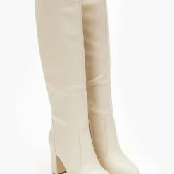 Η καλύτερη συμφωνία 🥰 The Fashion Project Μπότες με εξωτερικές ραφές - Μπεζ 🔥 -Sneakers Κατάστημα mpotes me ekswterikes rafes 108715 ktfm