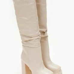 Η καλύτερη συμφωνία 🥰 The Fashion Project Μπότες με φιάπα και χοντρό τακούνι - Μπεζ 😀 13 Η καλύτερη συμφωνία 🥰 The Fashion Project Μπότες με φιάπα και χοντρό τακούνι - Μπεζ 😀 -Sneakers Κατάστημα mpotes me fiapa kai xontro takouni 105682 f12i