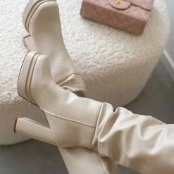 Η καλύτερη συμφωνία 🥰 The Fashion Project Μπότες με φιάπα και χοντρό τακούνι - Μπεζ 😀 12 Η καλύτερη συμφωνία 🥰 The Fashion Project Μπότες με φιάπα και χοντρό τακούνι - Μπεζ 😀 -Sneakers Κατάστημα mpotes me fiapa kai xontro takouni 105682 oapb